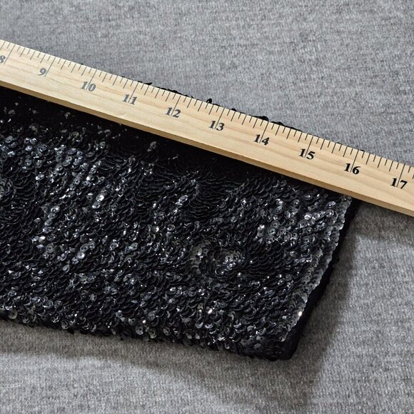 Jacket Women 40 S/M Black VTG 60s Sequins British Crown Colony of Hong Kong Art - Picture 6 of 16